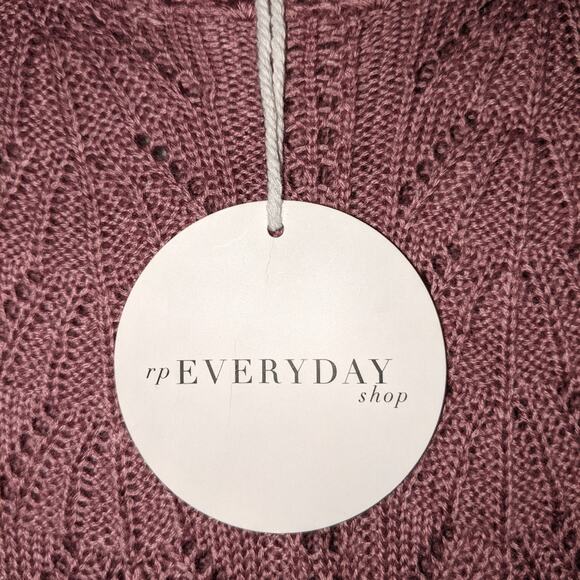Pink Thread RP Everyday Shop Ruffle Pointelle Sweater XS - Picture 7 of 13